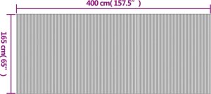 vidaXL Parawan, jasny, 165x400 cm, bambusowy 9