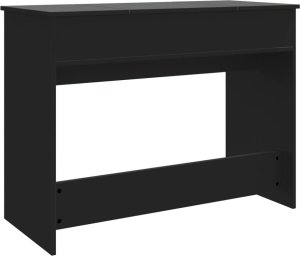 vidaXL Toaletka z lustrem, czarna, 100x45x76 cm 5