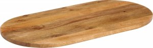 vidaXL Blat stołu, 90x40x2,5 cm, owalny, lite drewno mango 2