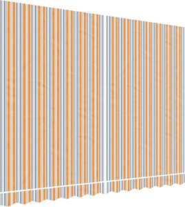 vidaXL Tkanina do markizy na wymianę, wielokolorowe paski, 3,5x2,5 m 2