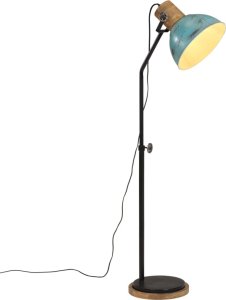 Lampa podłogowa vidaXL Lampa stojąca, 25 W, postarzany niebieski, 30x30x100-150cm, E27 1