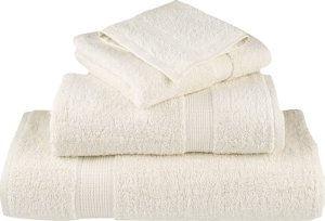 vidaXL vidaXL Ręczniki premium SOLUND, 4 szt., kremowe, 80x200 cm, 600 g/cm 4