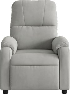 vidaXL Rozkładany fotel, jasnoszary, obity mikrofibrą 6