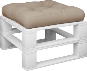 vidaXL Poduszka na paletę, taupe, 58x58x10 cm, tkanina 3