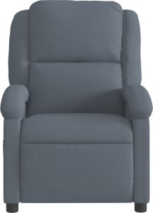 vidaXL Elektryczny fotel rozkładany, ciemnoszary, obity aksamitem 9