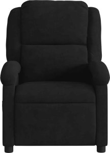 vidaXL Rozkładany fotel masujący, elektryczny, czarny, aksamit 9