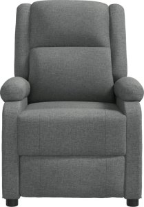 vidaXL vidaXL Fotel z masażem, ciemnoszary, tkanina 3