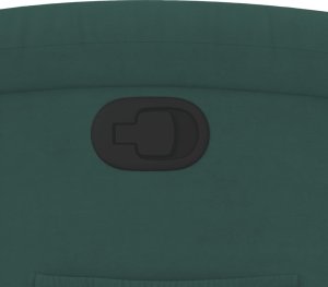 vidaXL Podnoszony fotel rozkładany, ciemnozielony, aksamitny 11