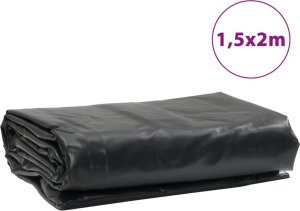 Plandeka vidaXL Plandeka, czarna, 1,5x2 m, 650 g/m 9