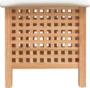 vidaXL Stołek do łazienki, 48x47,5x52 cm, lite drewno orzechowe 5