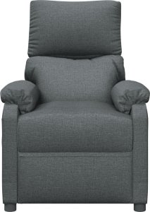 vidaXL Fotel z masażem, ciemnoszary, tkanina 4