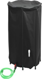 vidaXL Zbiornik na wodę, z kranikiem, składany, 380 L, PVC 2