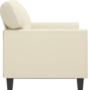 vidaXL 2-osobowa sofa, kremowy, 120 cm, sztuczna skóra 4