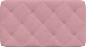 vidaXL Poduszka na wezgłowie, różowa, 90 cm, aksamitna 5