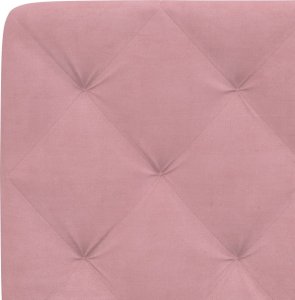 vidaXL Poduszka na wezgłowie, różowa, 90 cm, aksamitna 8