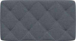 vidaXL Poduszka na wezgłowie, ciemnoszara, 80 cm, aksamitna 5