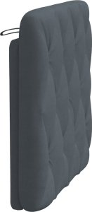 vidaXL Poduszka na wezgłowie, ciemnoszara, 80 cm, aksamitna 6