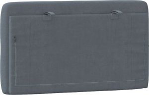 vidaXL Poduszka na wezgłowie, ciemnoszara, 80 cm, aksamitna 7