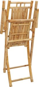 vidaXL Składane krzesła ogrodowe, 2 szt., 53x66x99 cm, bambusowe 8