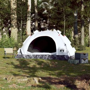 Namiot turystyczny vidaXL Namiot 4-os., biały, zaciemniany, szybkie rozkładanie 3