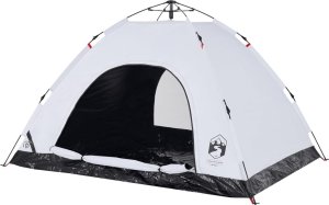 Namiot turystyczny vidaXL Namiot 4-os., biały, zaciemniany, szybkie rozkładanie 5