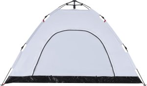 Namiot turystyczny vidaXL Namiot 4-os., biały, zaciemniany, szybkie rozkładanie 9