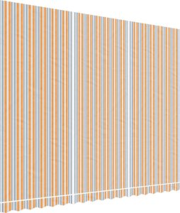 vidaXL Tkanina do markizy na wymianę, wielokolorowe paski, 4,5x3,5 m 2