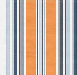 vidaXL Tkanina do markizy na wymianę, wielokolorowe paski, 4,5x3,5 m 4