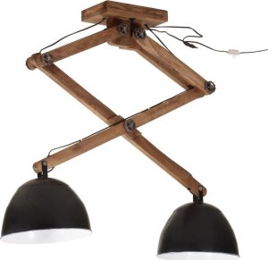 Lampa sufitowa vidaXL Lampa sufitowa 25 W, czarna, 29x18x85 cm, E27 2
