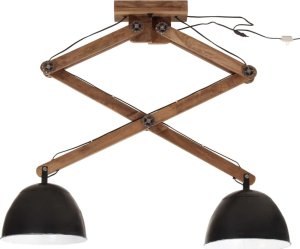 Lampa sufitowa vidaXL Lampa sufitowa 25 W, czarna, 29x18x85 cm, E27 3