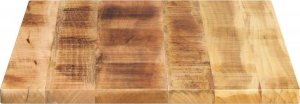vidaXL Blat do stolika, 80x60x2,5 cm, prostokątny, surowe drewno mango 4