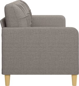 vidaXL vidaXL Sofa 3-osobowa, kolor taupe, 180 cm, tapicerowana tkaniną 4