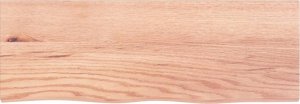 vidaXL vidaXL Blat do łazienki, jasnobrązowy, 80x30x(2-6) cm, lite drewno 3