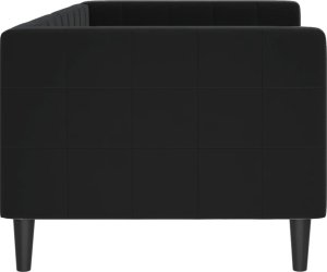 vidaXL vidaXL Sofa z funkcją spania, czarna, 80x200 cm, obita aksamitem 4