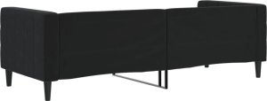 vidaXL vidaXL Sofa z funkcją spania, czarna, 80x200 cm, obita aksamitem 5