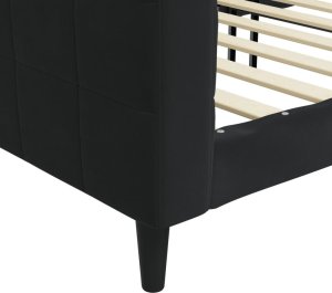 vidaXL vidaXL Sofa z funkcją spania, czarna, 80x200 cm, obita aksamitem 6