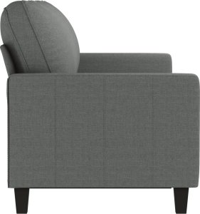vidaXL vidaXL Sofa 3-osobowa, ciemnoszara, 180 cm, tapicerowana tkaniną 4