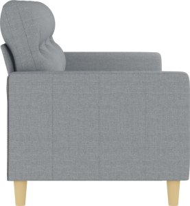 vidaXL Sofa 3-osobowa, jasnoszara, 180 cm, tapicerowana tkaniną 4