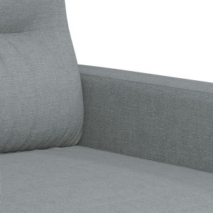 vidaXL Sofa 3-osobowa, jasnoszara, 180 cm, tapicerowana tkaniną 6