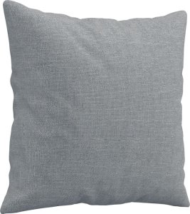 vidaXL vidaXL 2-osobowa sofa z poduszkami, jasnoszara, 120 cm, tkanina 6