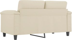 vidaXL vidaXL 2-osobowa sofa, kremowy, 120 cm, sztuczna skóra 5
