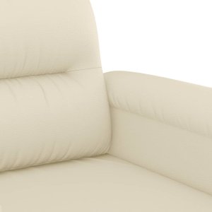 vidaXL vidaXL 2-osobowa sofa, kremowy, 120 cm, sztuczna skóra 6