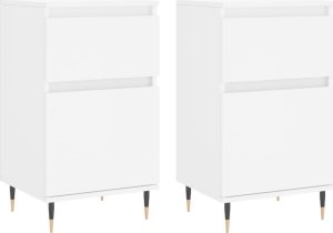 vidaXL Szafki, 2 szt., białe, 40x35x70 cm 2