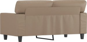vidaXL 2-osobowa sofa, kolor cappuccino, 120 cm, sztuczna skóra 5