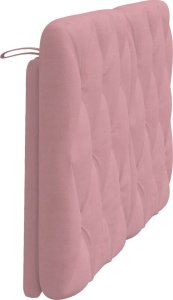 vidaXL vidaXL Poduszka na wezgłowie, różowa, 120 cm, aksamitna 6