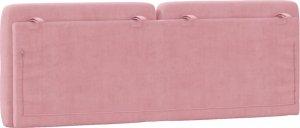 vidaXL vidaXL Poduszka na wezgłowie, różowa, 120 cm, aksamitna 7