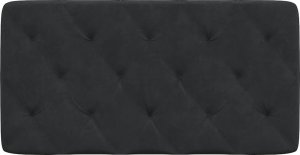 vidaXL Poduszka na wezgłowie, czarna, 100 cm, aksamitna 5