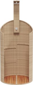 vidaXL Prysznic ogrodowy, beż, 100x100x241,5 cm, polirattan i akacja 5