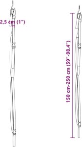 vidaXL vidaXL Pasy do przechowywania 2 kajaków, z klipsami na wiosła, 50 kg 10