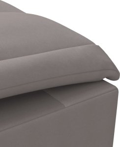 vidaXL Szezlong masujący z wałkiem, taupe, tapicerowany tkaniną 8